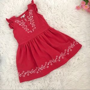 🌺 Toddler Girl Red Cotton Dress 🌺